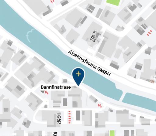 Karte, die den Standort der AlpenFinanz GmbH in der Bahnhofstrasse in Zürich zeigt.